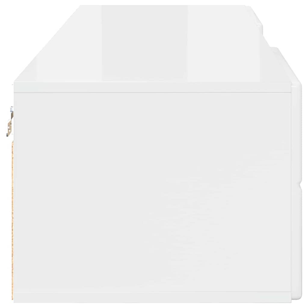 Cabinet en Bois avec tiroir Blanc brillant 150 x 39 x 30 cm - XIOS