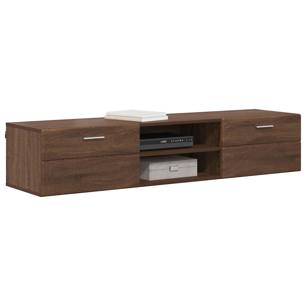 Meuble TV Chêne marron 150 x 39 x 30 cm Bois d'ingénierie - XIOS