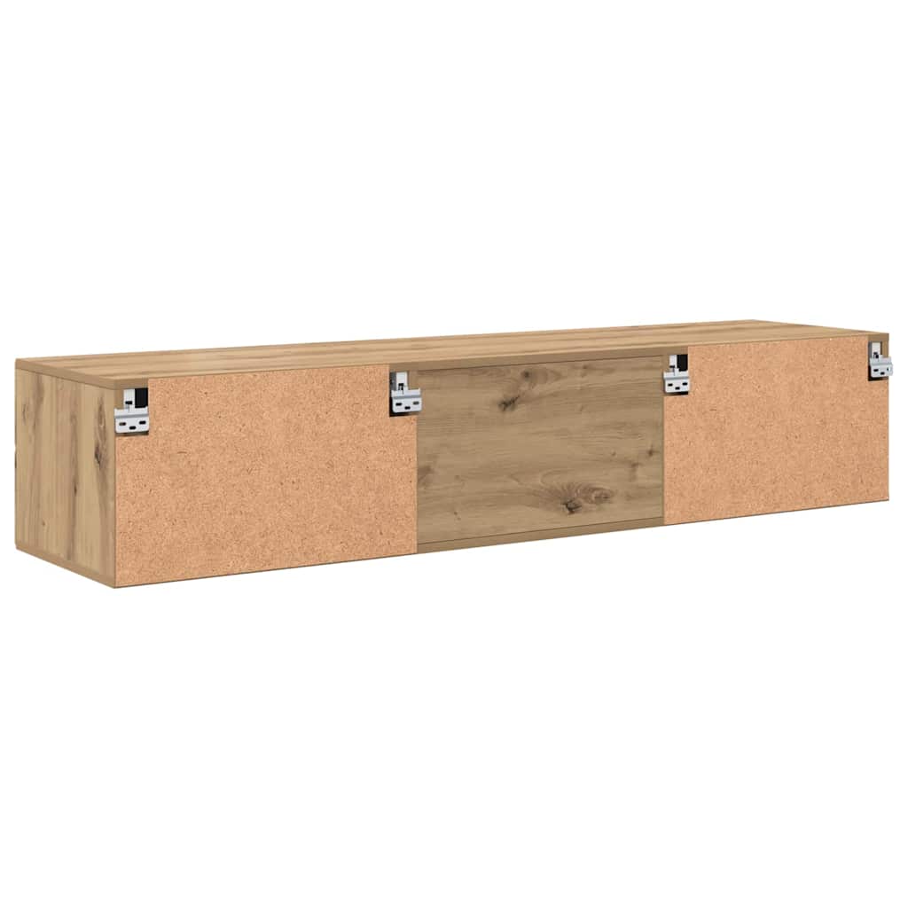 Cabinet en Bois avec tiroir Chêne artisanal 150 x 39 x 30 cm - XIOS