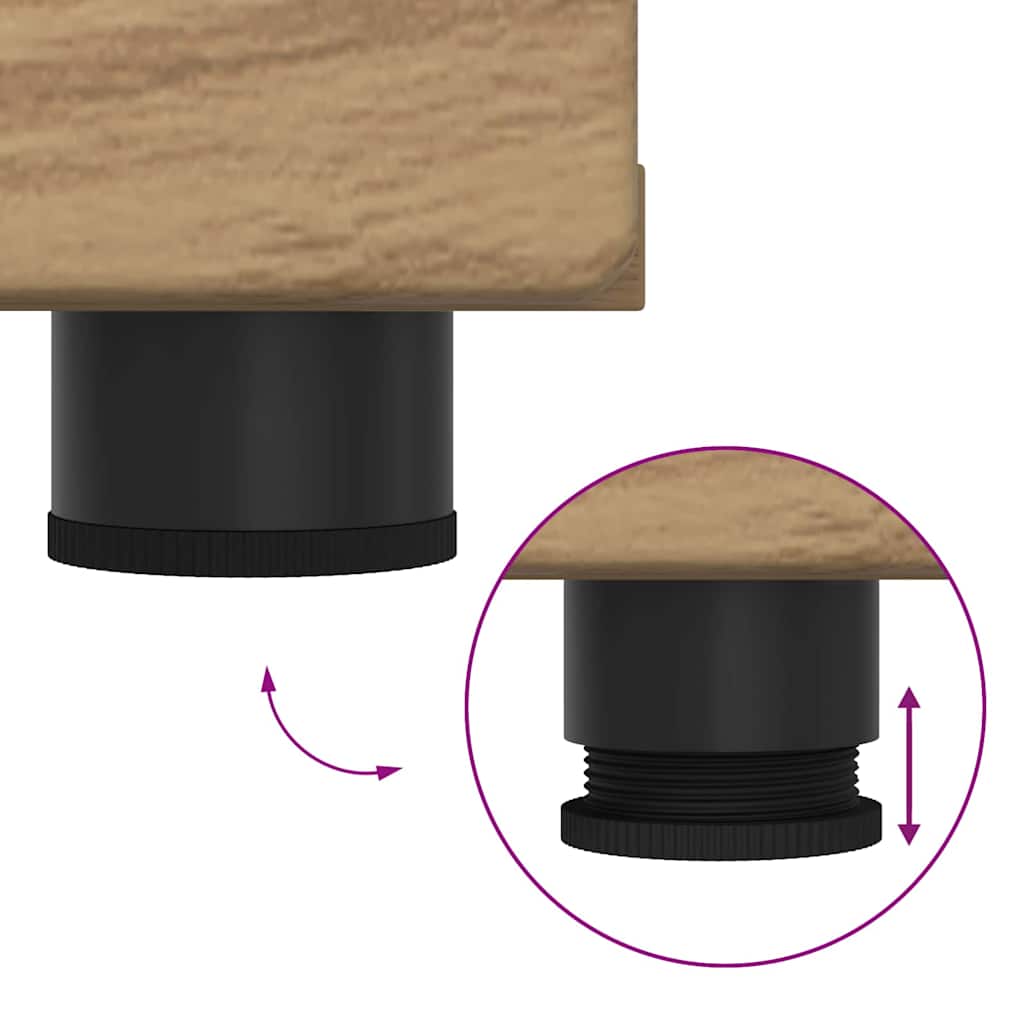 Cabinet en Bois avec tiroir Chêne artisanal 150 x 39 x 30 cm - XIOS