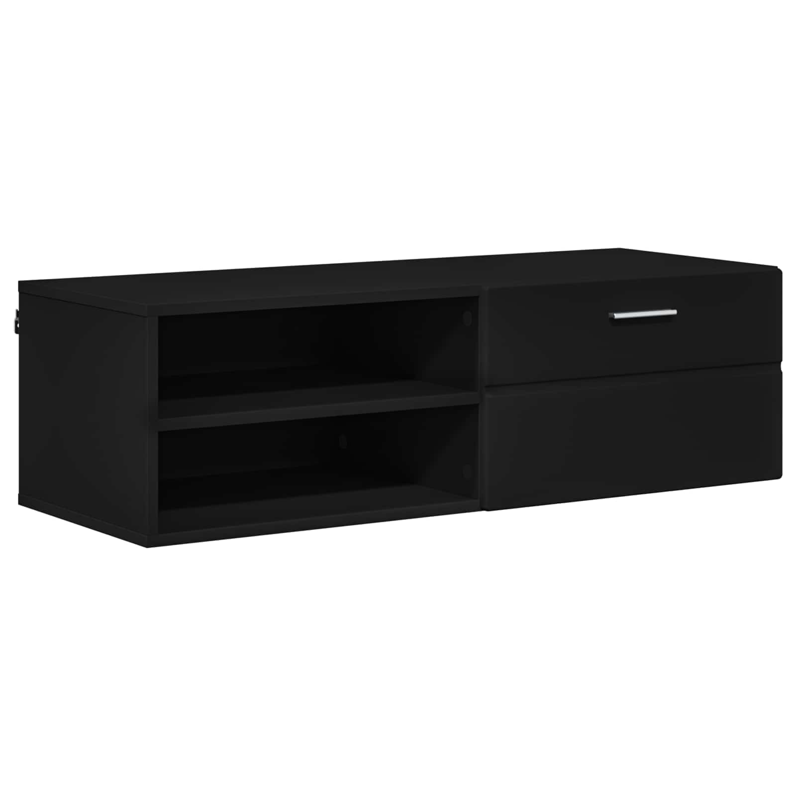 Cabinet en Bois Noir 100,5 x 39 x 30 cm Bois d'ingénierie - XIOS