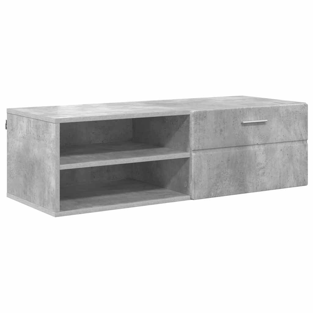 Cabinet en Bois Gris béton 100,5 x 39 x 30 cm Bois d'ingénierie - XIOS
