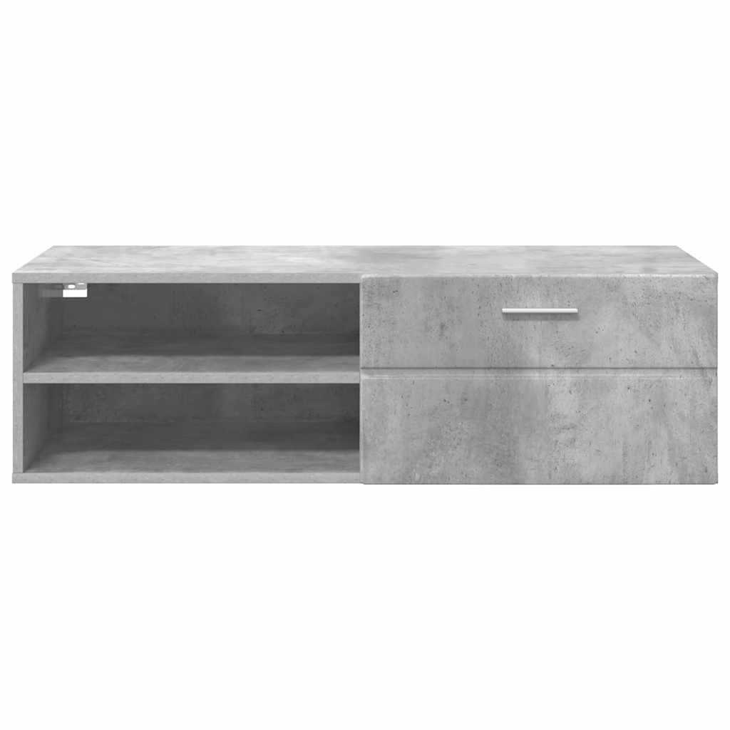 Meuble TV Gris béton 100.5 x 39 x 30 cm Bois d'ingénierie - XIOS