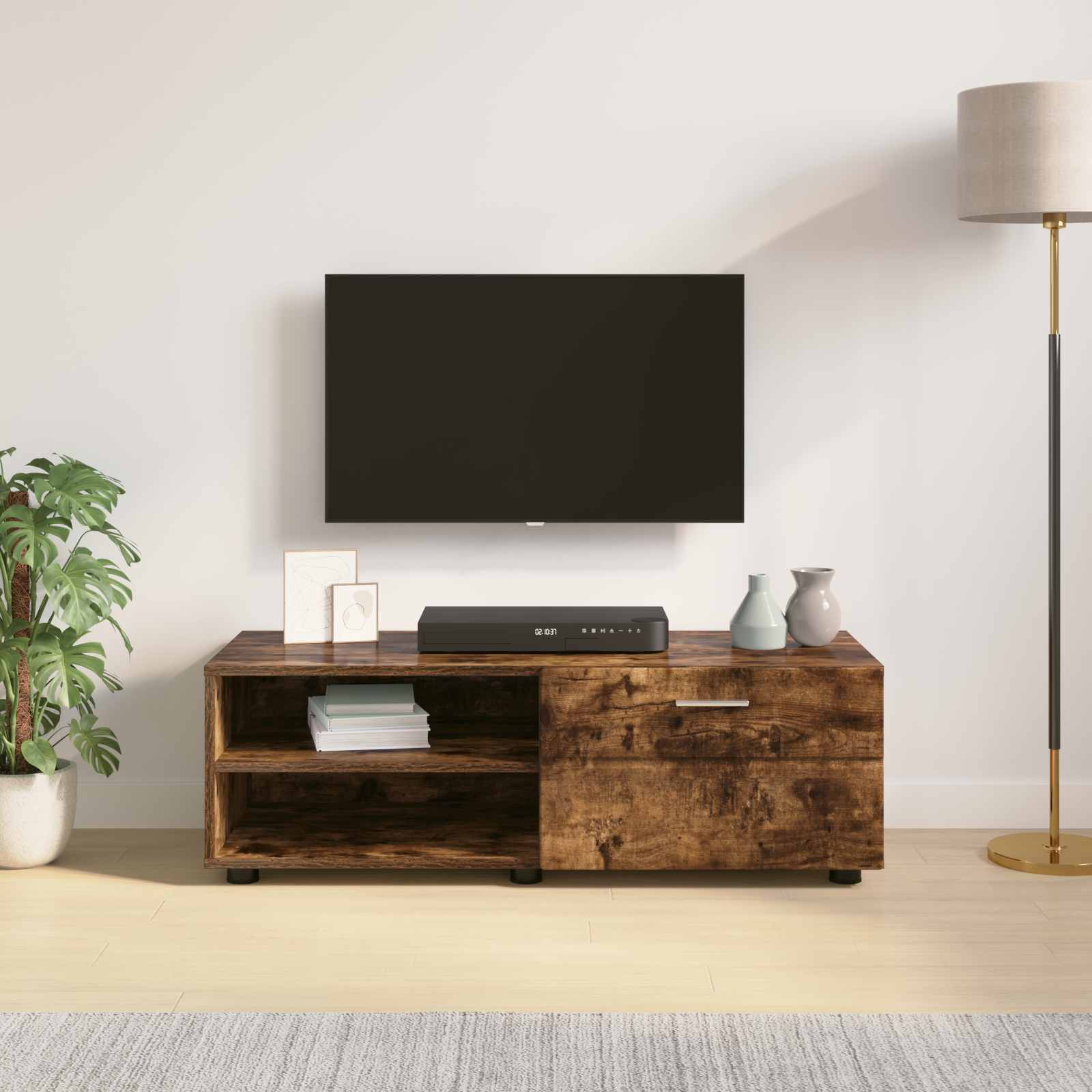 Cabinet en Bois Chêne fumé 100,5 x 39 x 30 cm Bois d'ingénierie - XIOS