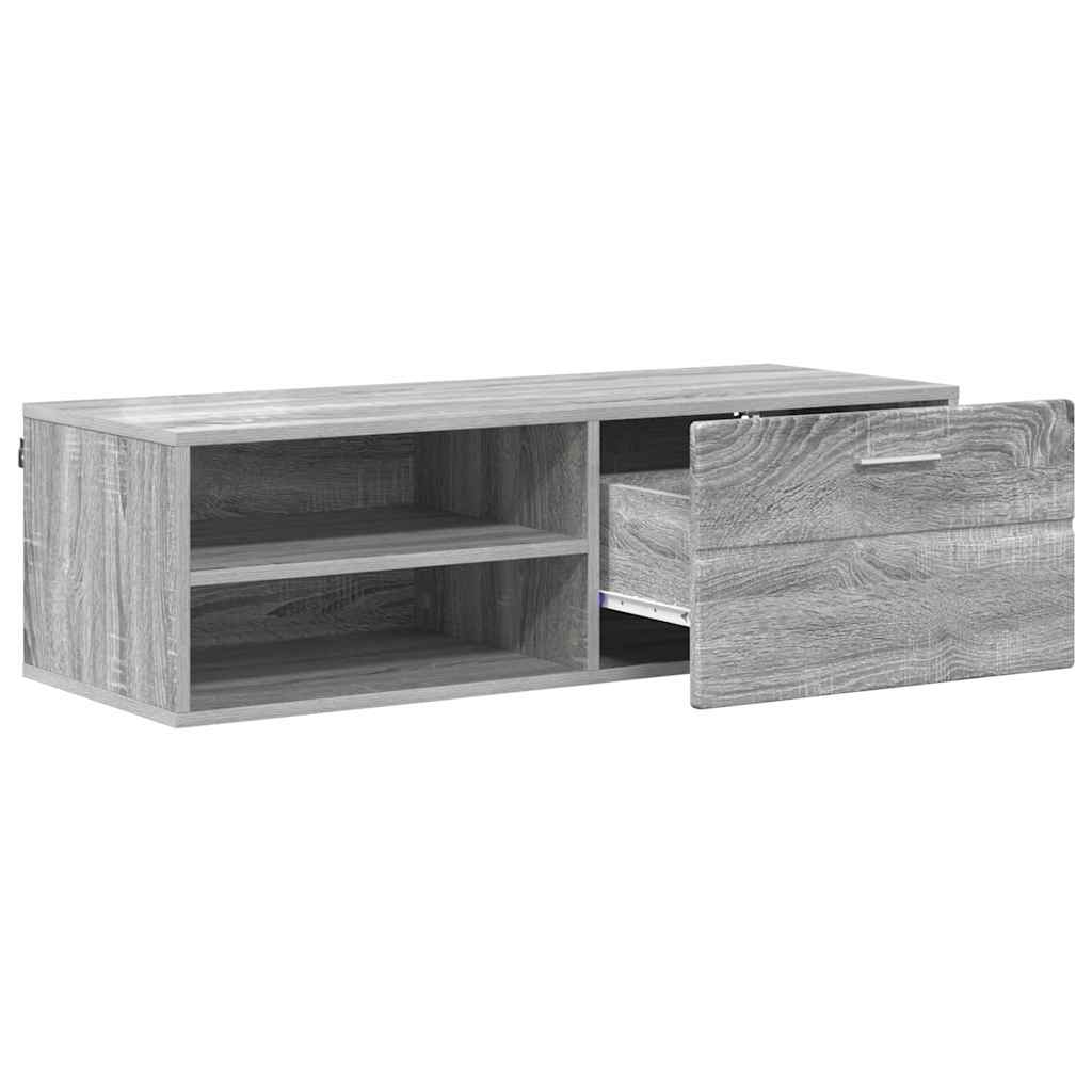 Cabinet en Bois avec tiroir Gris Sonoma 100,5 x 39 x 30 cm - XIOS
