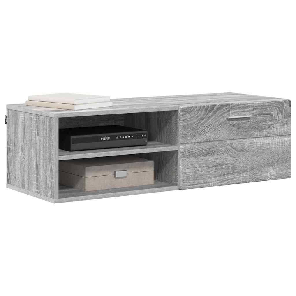 Cabinet en Bois avec tiroir Gris Sonoma 100,5 x 39 x 30 cm - XIOS