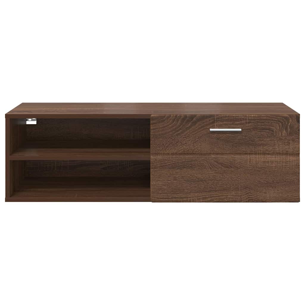 Meuble TV Chêne marron 100.5 x 39 x 30 cm Bois d'ingénierie - XIOS