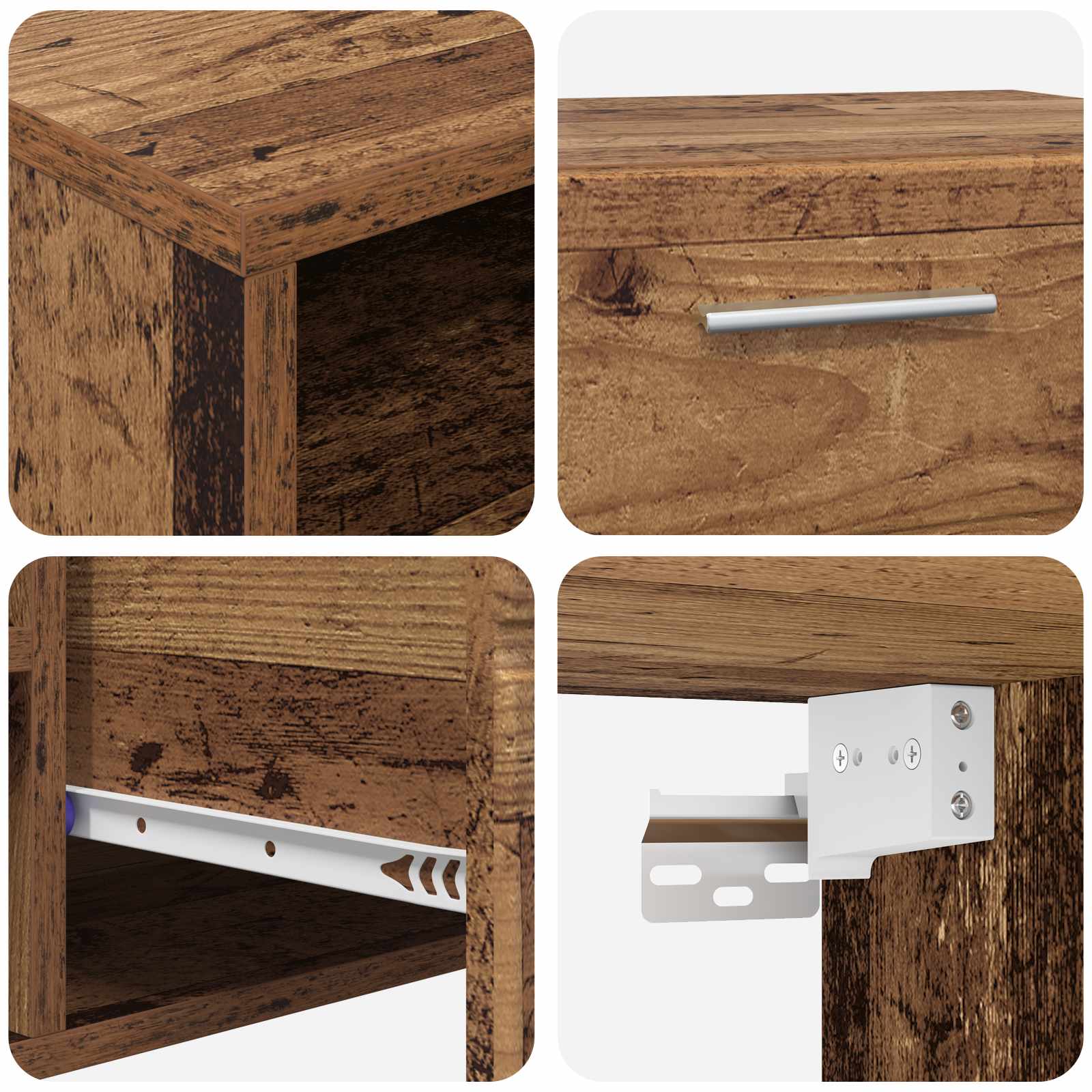 Cabinet en Bois avec tiroir Bois ancien 100,5 x 39 x 30 cm - XIOS