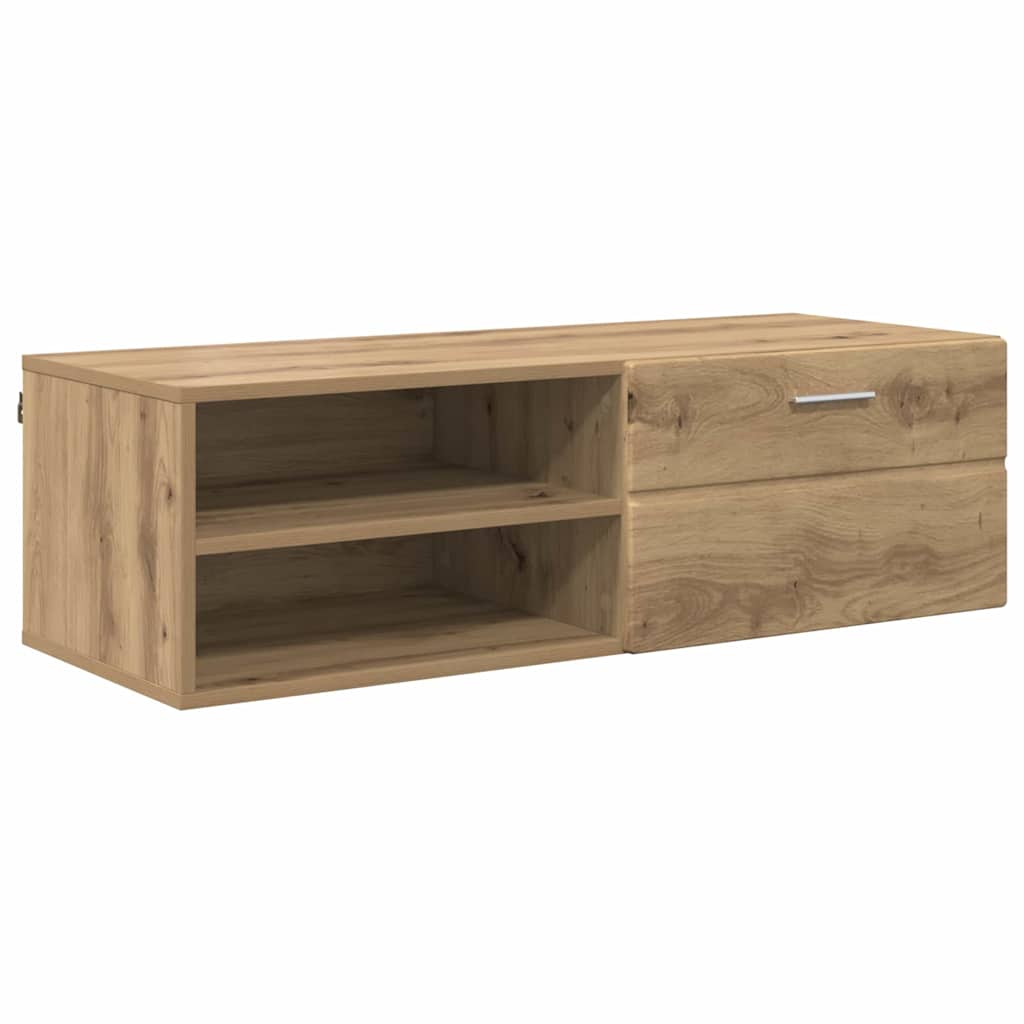 Meuble TV chêne artisanal 100.5 x 39 x 30 cm Bois d'ingénierie - XIOS