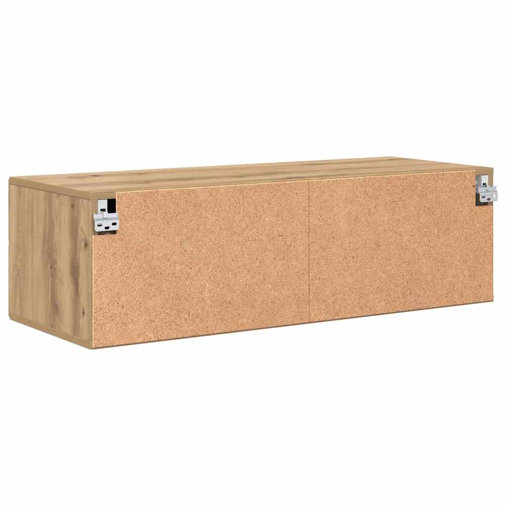 Meuble TV chêne artisanal 100.5 x 39 x 30 cm Bois d'ingénierie - XIOS