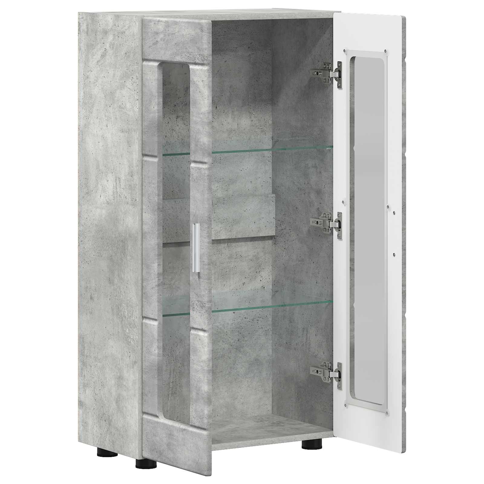 Buffet FLORIN Gris béton 55,5 x 29 x 100 cm Bois d'ingénierie