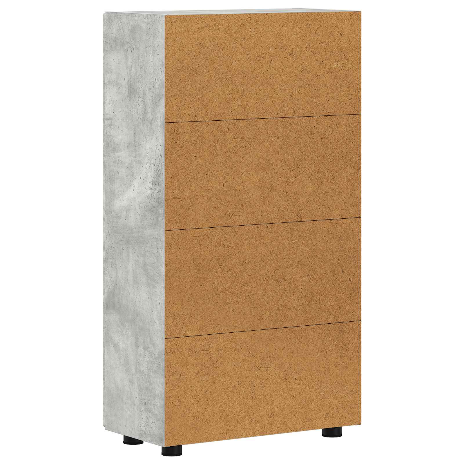 Buffet FLORIN Gris béton 55,5 x 29 x 100 cm Bois d'ingénierie