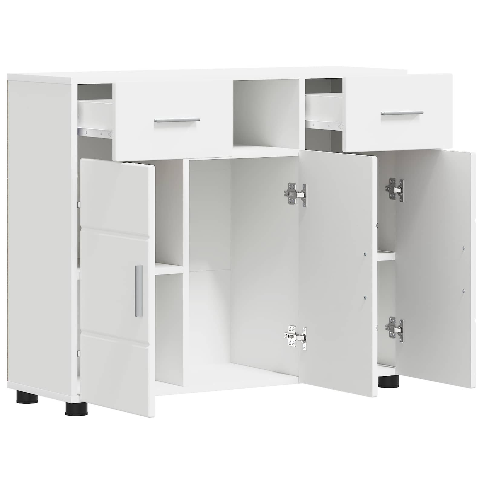 Cabinet en Bois Blanc 88,5 x 30,5 x 73 cm Bois d'ingénierie - XIOS