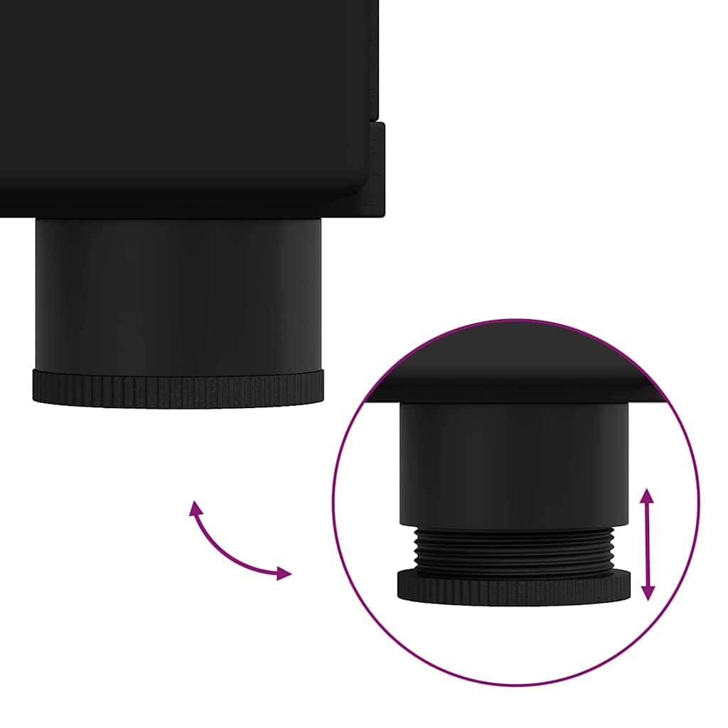 Buffet avec tiroir Noir 88.5 x 30.5 x 73 cm Bois d'ingénierie - XIOS