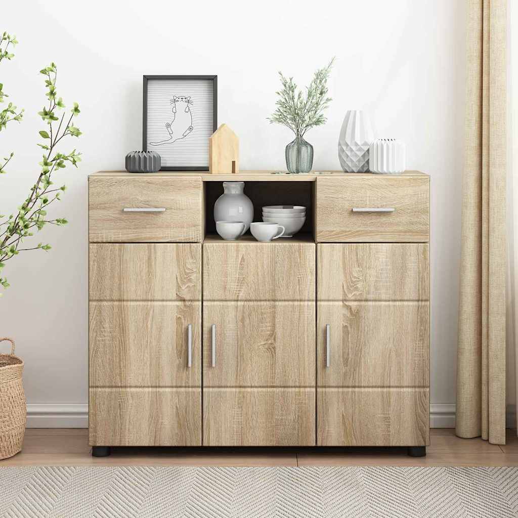Buffet Chêne sonoma 88,5 x 30,5 x 73 cm Bois d'ingénierie - XIOS
