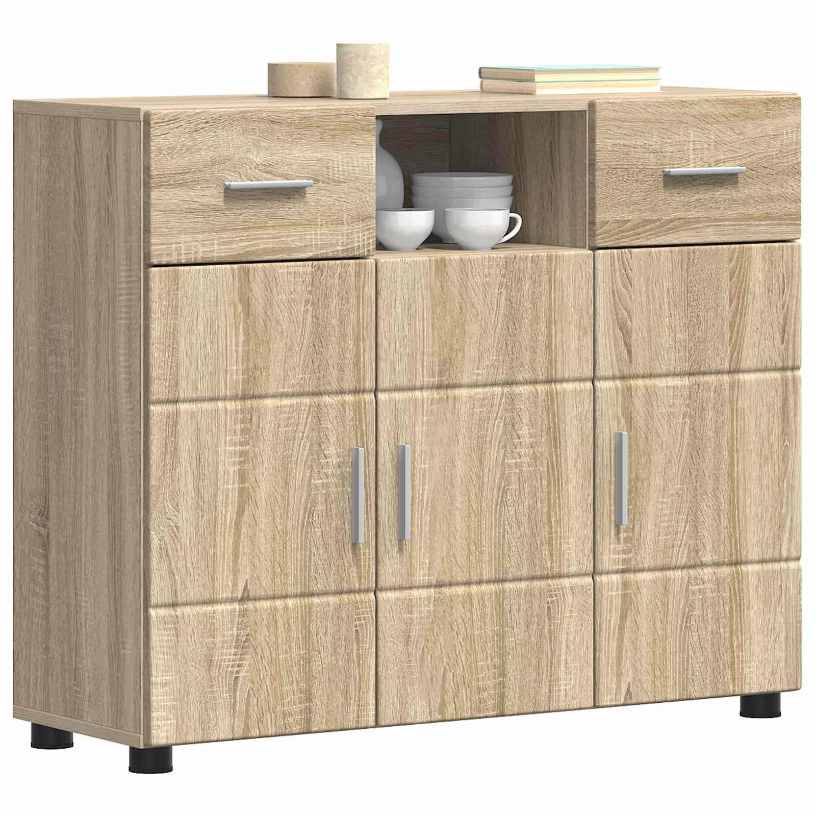 Cabinet en Bois avec tiroir Chêne Sonoma 88,5 x 30,5 x 73 cm - XIOS
