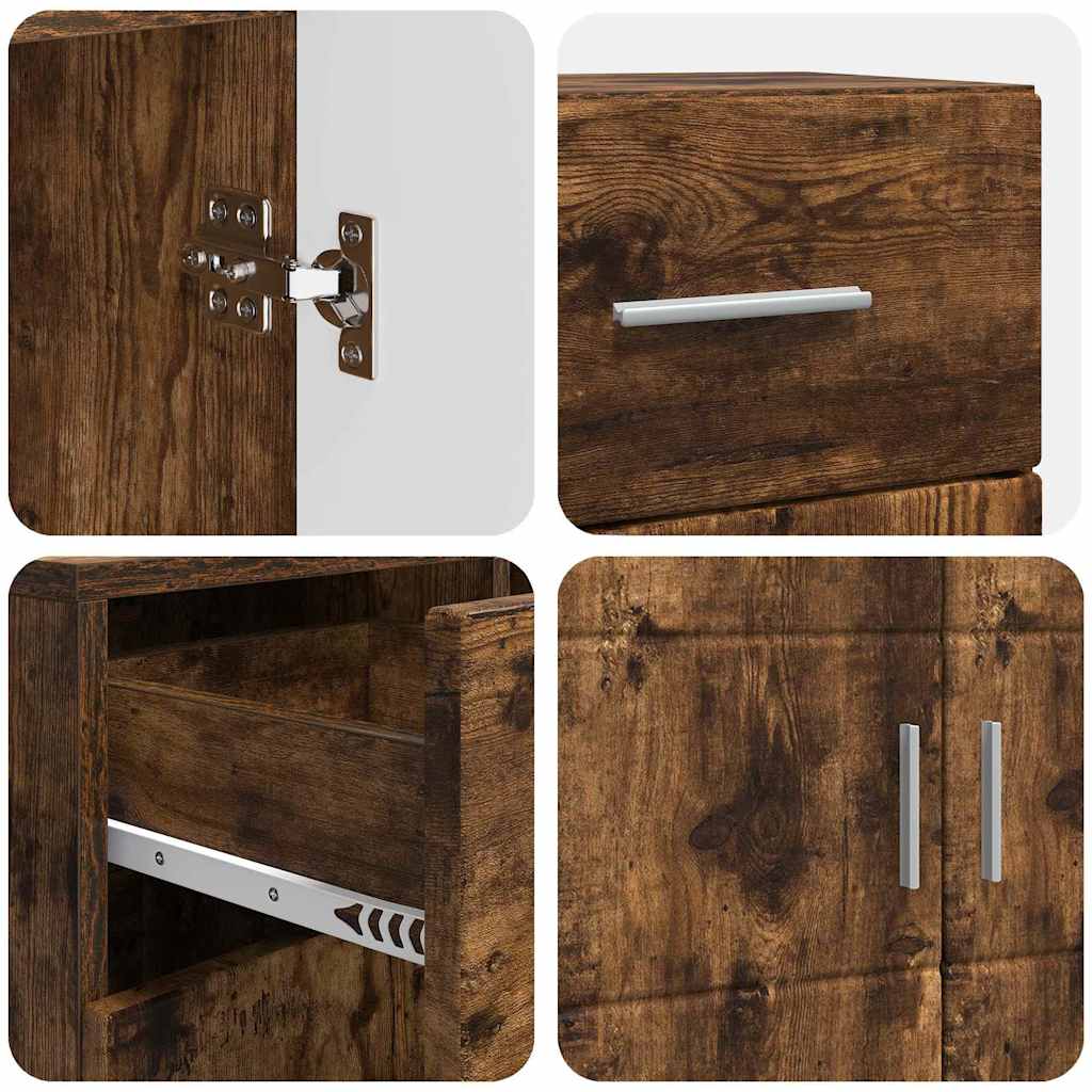 Buffet Chêne fumé 88.5 x 30.5 x 73 cm Bois d'ingénierie - XIOS