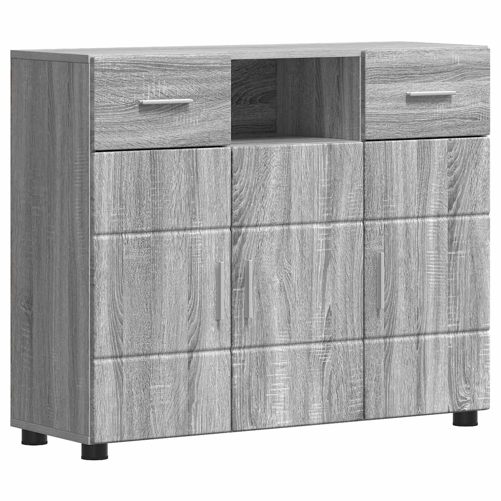 Cabinet en Bois avec tiroir Gris Sonoma 88,5 x 30,5 x 73 cm - XIOS