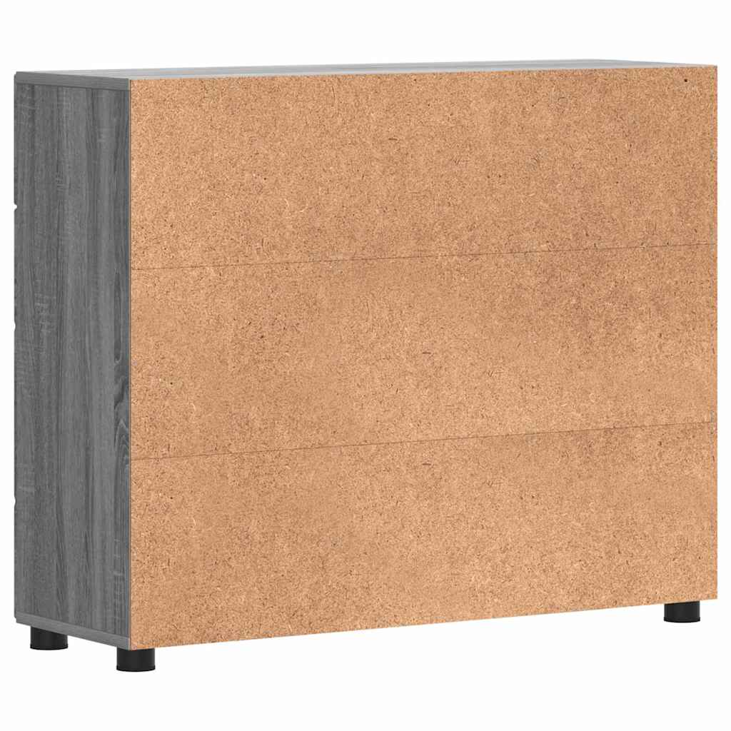 Buffet Sonoma gris 88.5 x 30.5 x 73 cm Bois d'ingénierie - XIOS