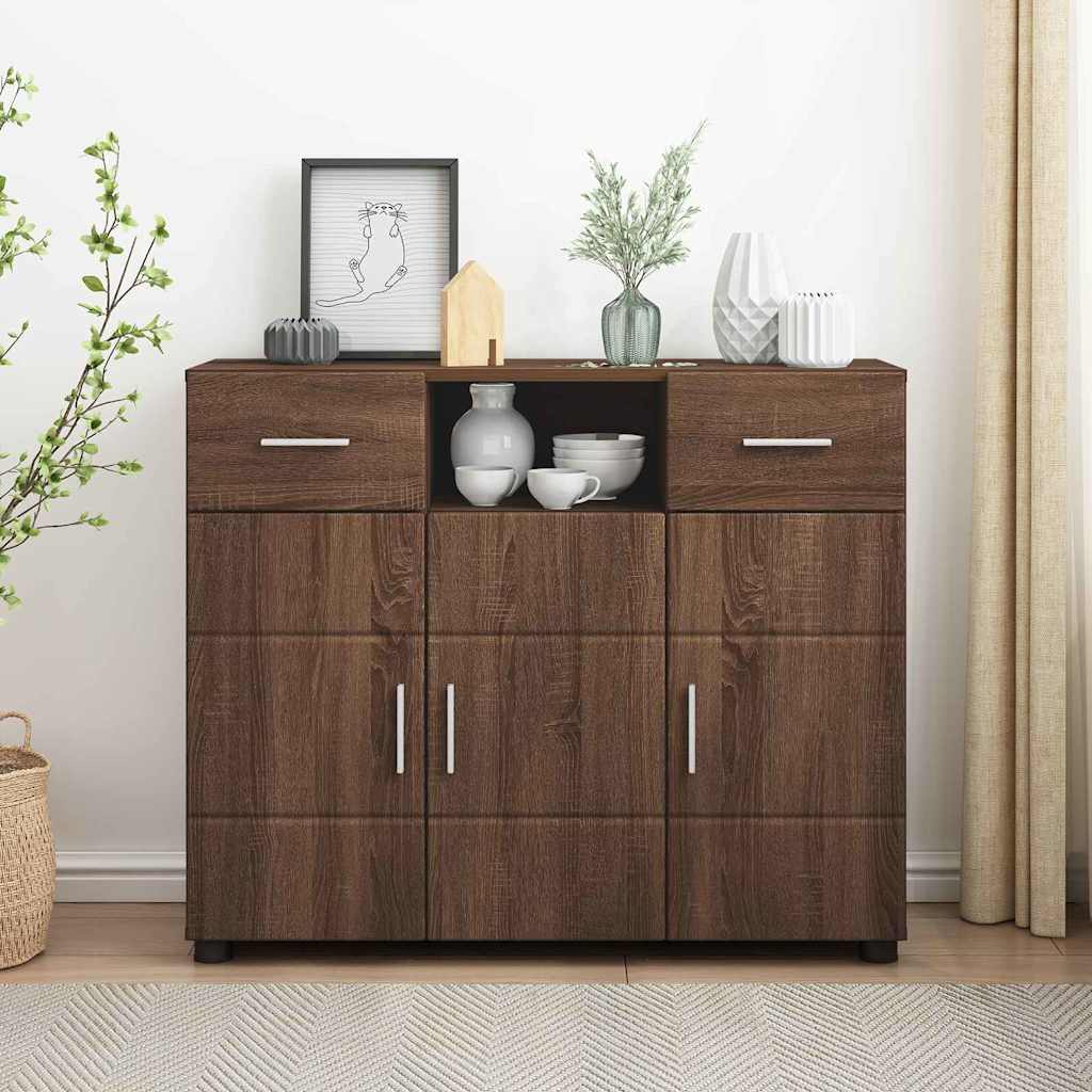 Buffet Chêne marron 88.5 x 30.5 x 73 cm Bois d'ingénierie - XIOS