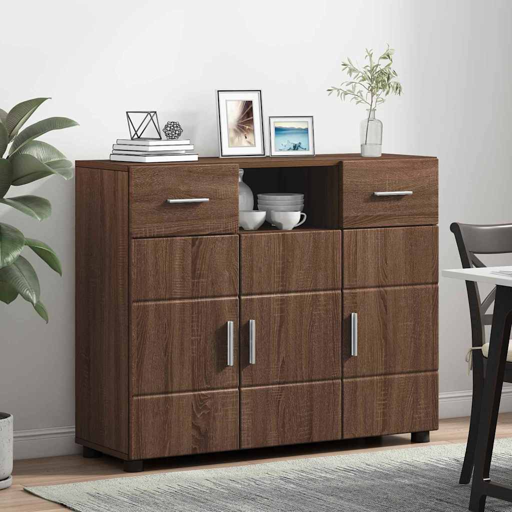 Buffet Chêne marron 88.5 x 30.5 x 73 cm Bois d'ingénierie - XIOS