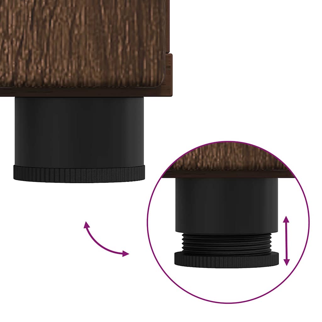 Buffet Chêne marron 88.5 x 30.5 x 73 cm Bois d'ingénierie - XIOS