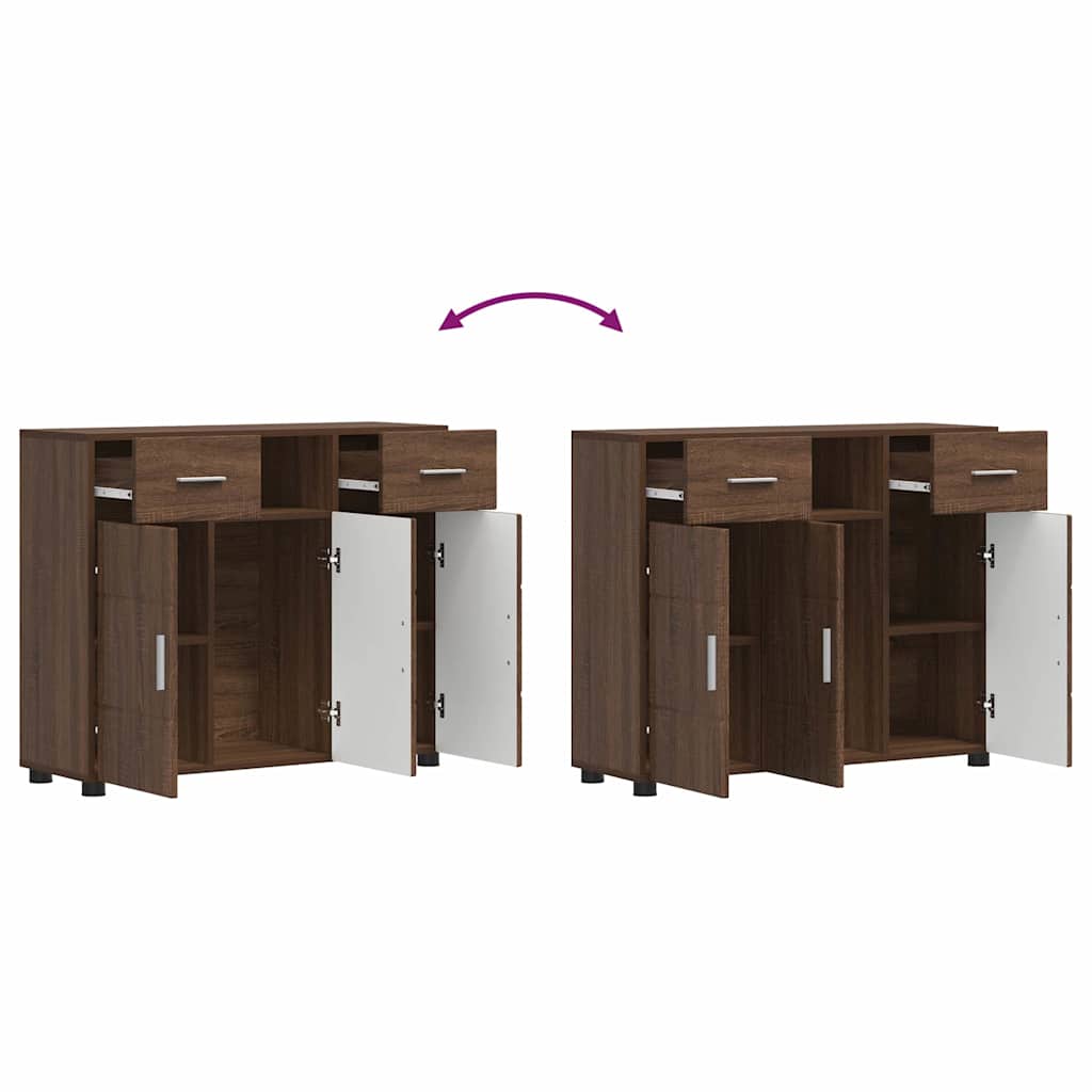 Buffet Chêne marron 88.5 x 30.5 x 73 cm Bois d'ingénierie - XIOS