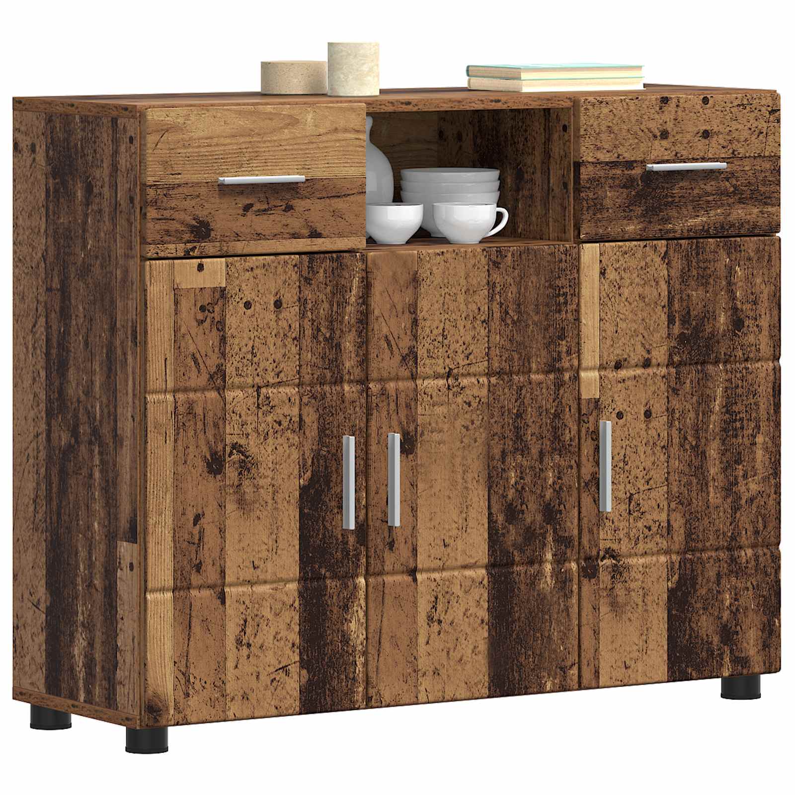 Cabinet en Bois avec tiroir Bois ancien 88,5 x 30,5 x 73 cm - XIOS