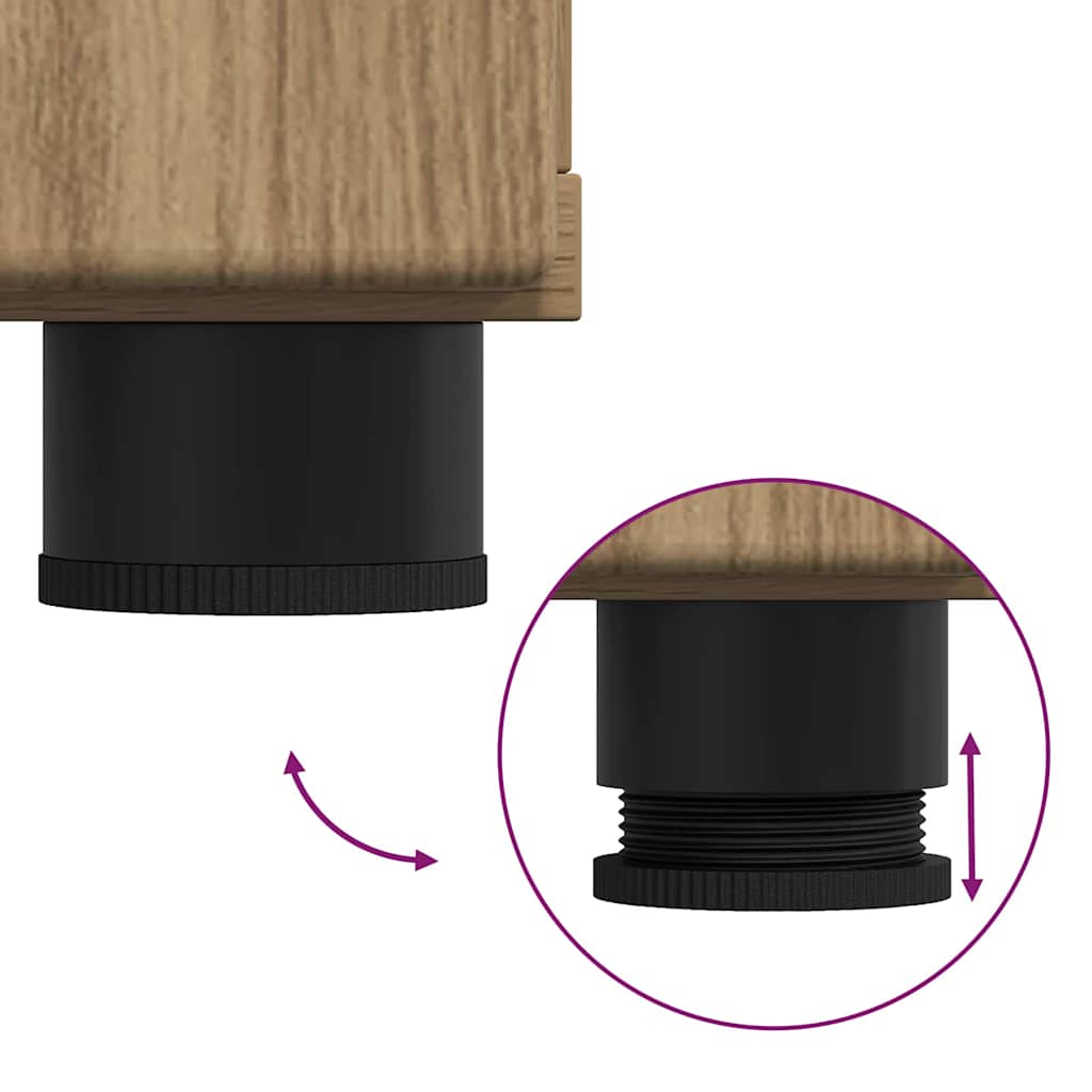 Buffet chêne artisanal 88.5 x 30.5 x 73 cm Bois d'ingénierie - XIOS