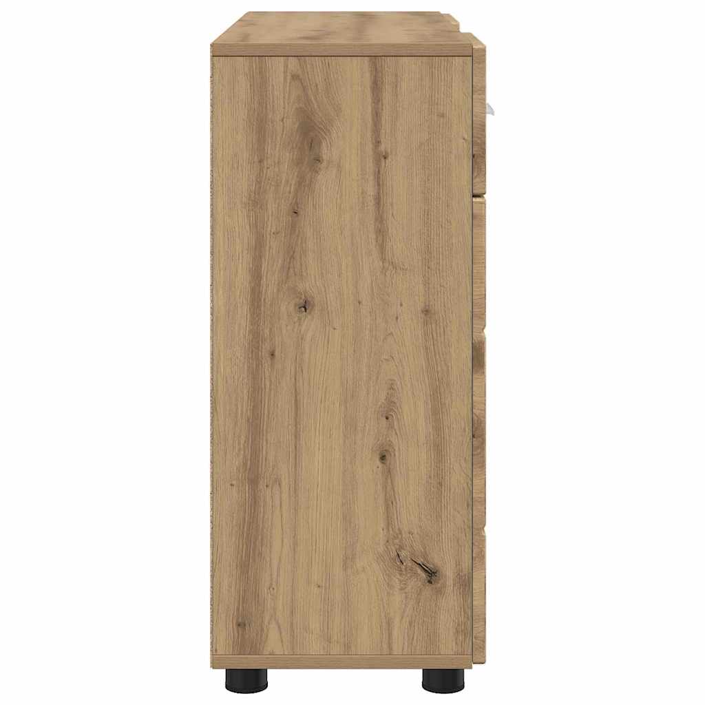 Buffet chêne artisanal 88.5 x 30.5 x 73 cm Bois d'ingénierie - XIOS