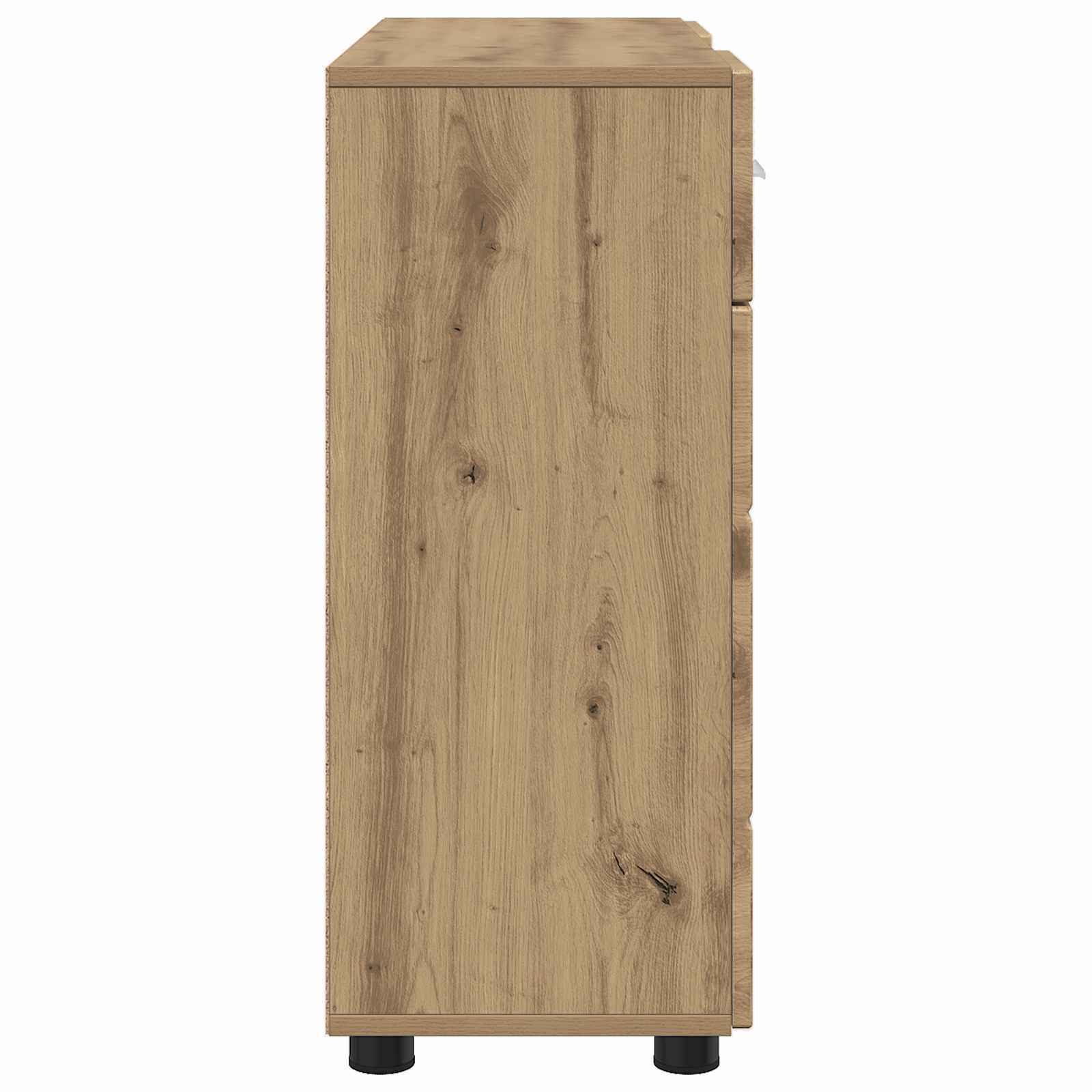 Cabinet en Bois avec tiroir Chêne artisanal 88,5 x 30,5 x 73 cm - XIOS