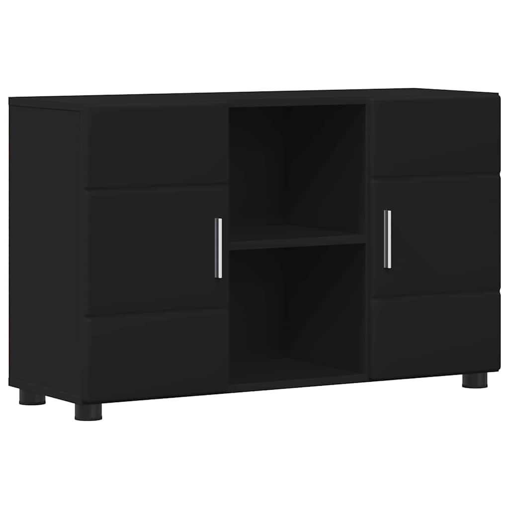 Buffet avec porte Noir 88,5 x 30,5 x 55,5 cm Bois d'ingénierie - XIOS