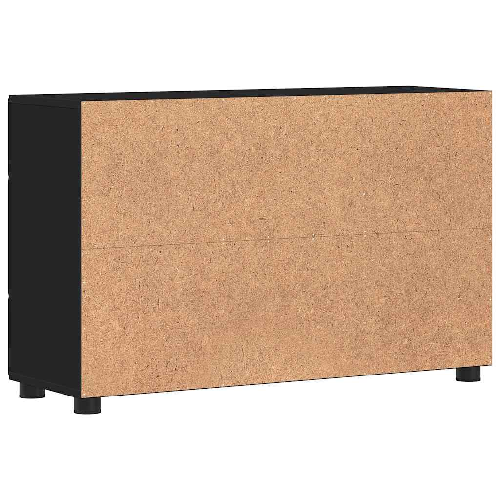 Buffet avec porte Noir 88,5 x 30,5 x 55,5 cm Bois d'ingénierie - XIOS