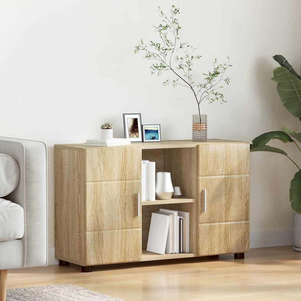 Buffet avec étagère FLORIN Chêne Sonoma 88,5 x 30,5 x 55,5 cm - XIOS