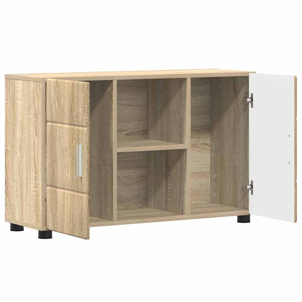 Buffet avec étagère FLORIN Chêne Sonoma 88,5 x 30,5 x 55,5 cm - XIOS