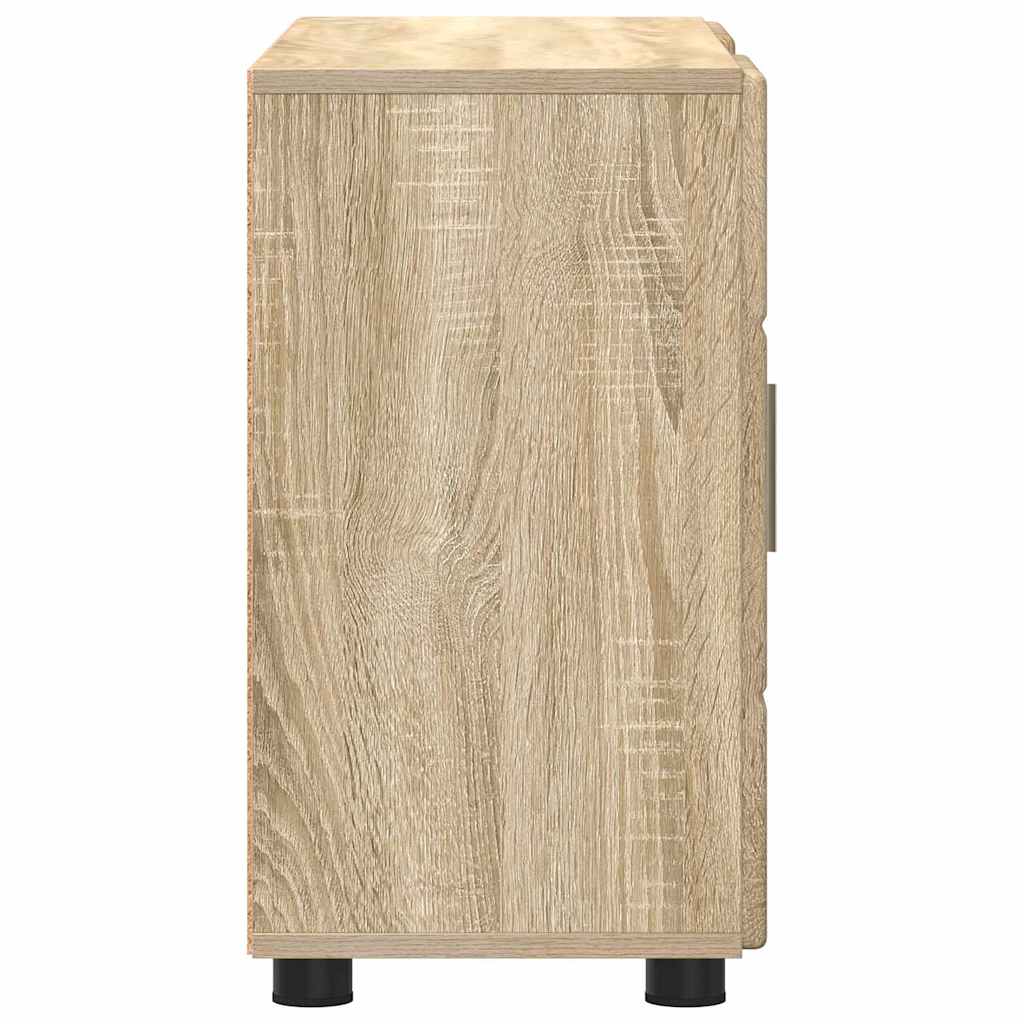 Buffet avec étagère FLORIN Chêne Sonoma 88,5 x 30,5 x 55,5 cm - XIOS