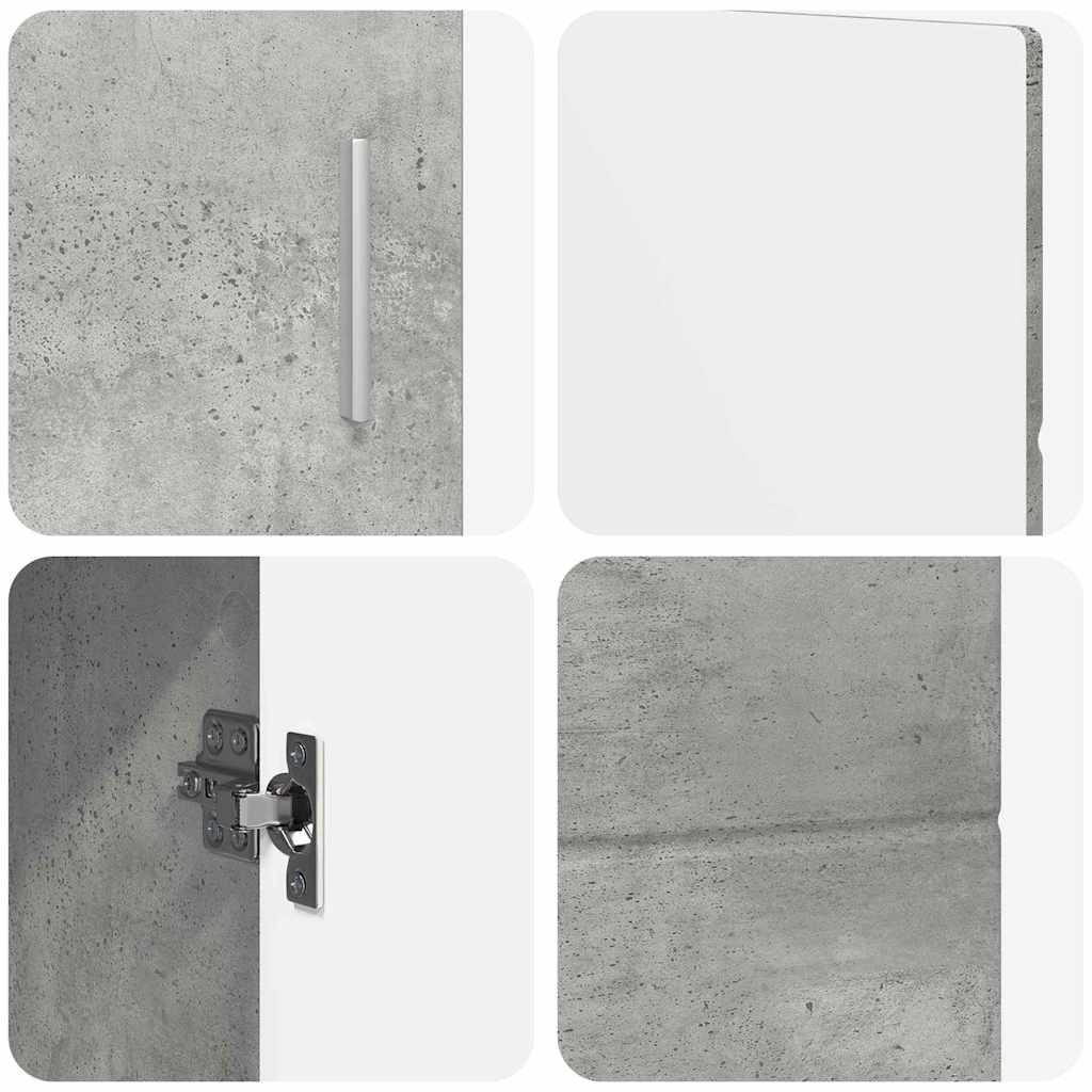 Buffet Gris béton 88,5 x 30,5 x 55,5 cm Bois d'ingénierie - XIOS