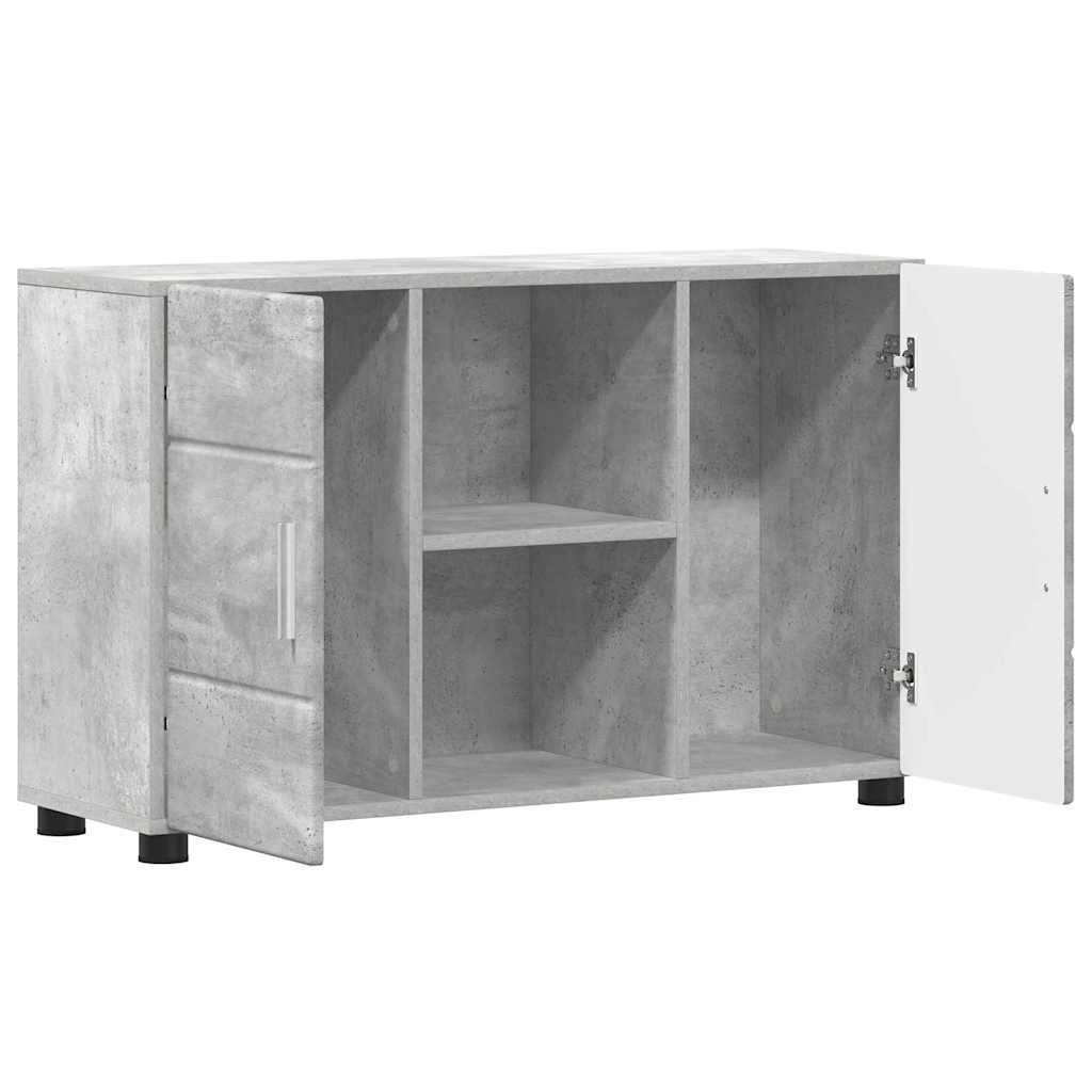 Buffet Gris béton 88,5 x 30,5 x 55,5 cm Bois d'ingénierie - XIOS