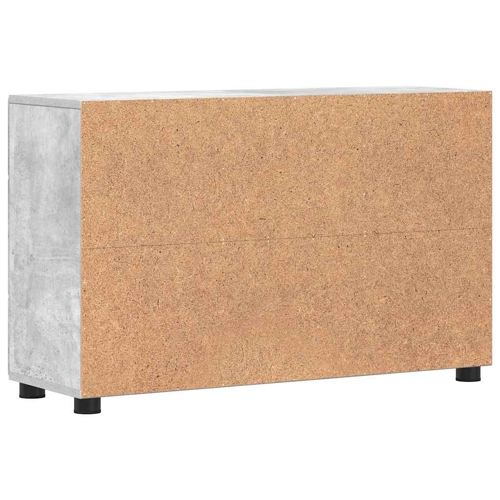 Buffet FLORIN 88,5 x 30,5 x 55,5 cm Gris béton - XIOS