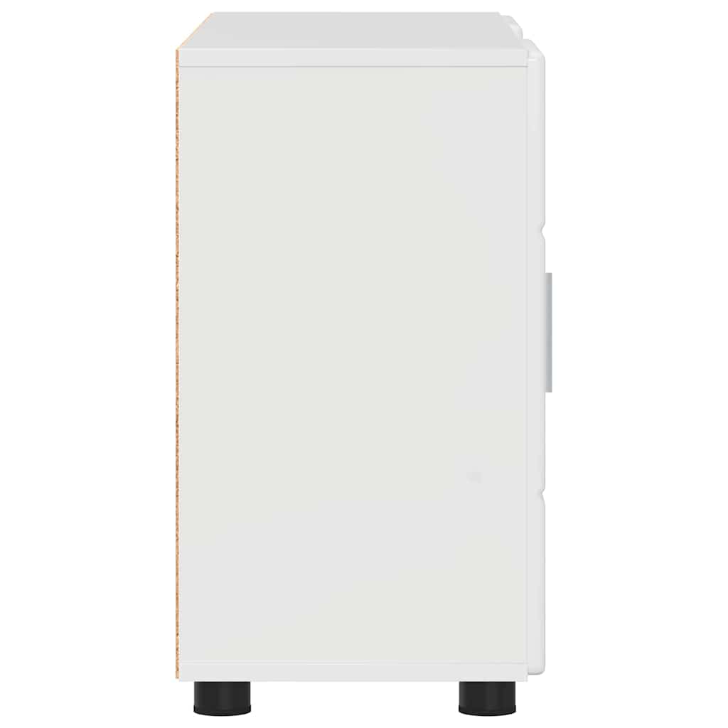 Buffet Blanc brillant 88,5 x 30,5 x 55,5 cm Bois d'ingénierie - XIOS