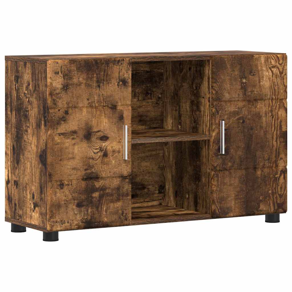 Buffet avec étagère FLORIN Chêne fumé 88,5 x 30,5 x 55,5 cm - XIOS