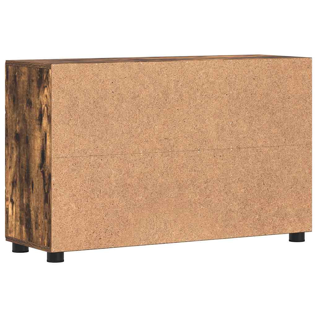 Buffet avec étagère FLORIN Chêne fumé 88,5 x 30,5 x 55,5 cm - XIOS