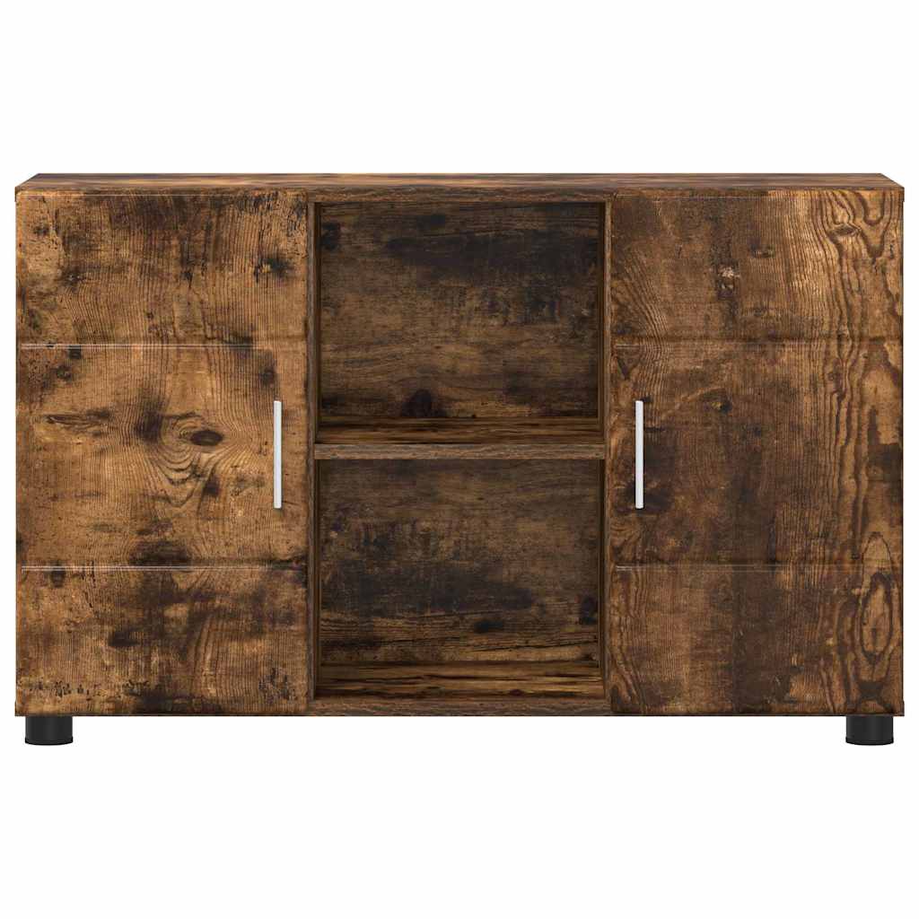Buffet avec étagère FLORIN Chêne fumé 88,5 x 30,5 x 55,5 cm - XIOS