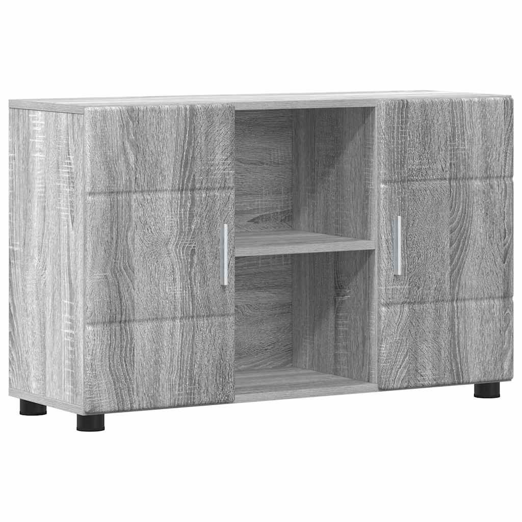 Buffet avec étagère FLORIN Gris Sonoma 88,5 x 30,5 x 55,5 cm - XIOS