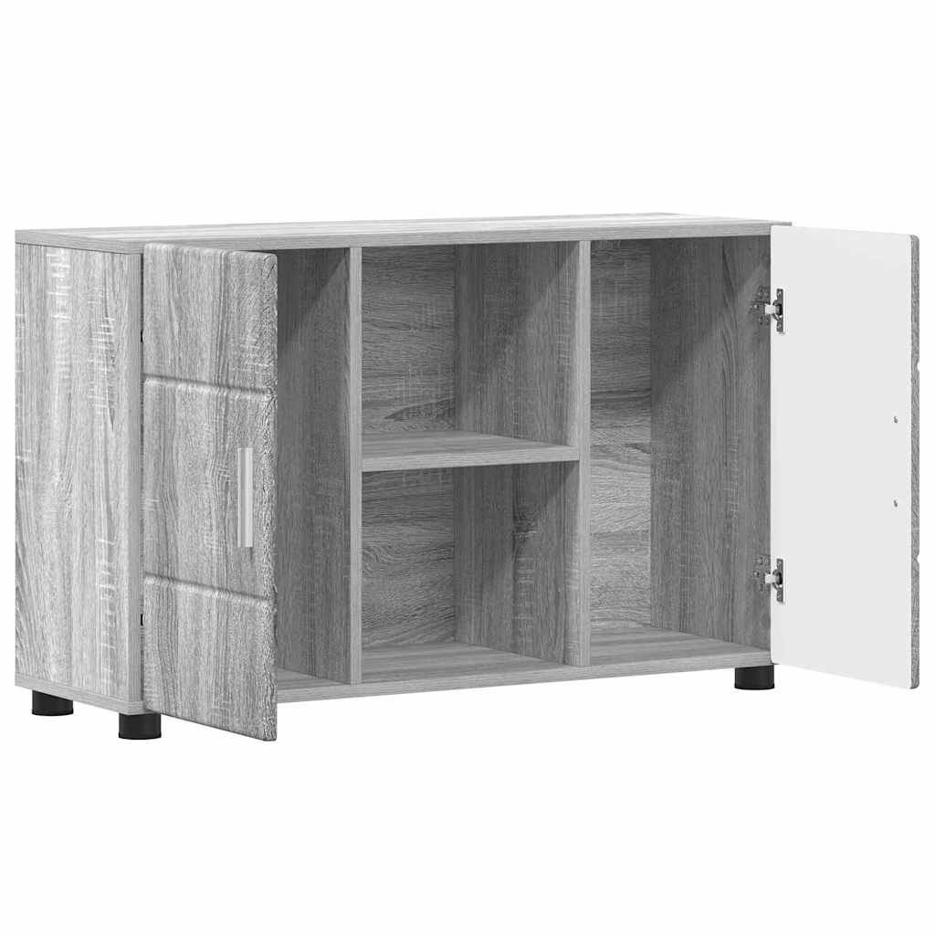 Buffet avec étagère FLORIN Gris Sonoma 88,5 x 30,5 x 55,5 cm - XIOS