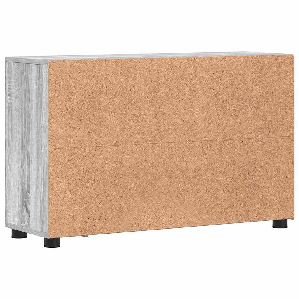 Buffet avec étagère FLORIN Gris Sonoma 88,5 x 30,5 x 55,5 cm - XIOS