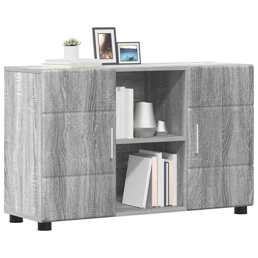 Buffet avec étagère FLORIN Gris Sonoma 88,5 x 30,5 x 55,5 cm - XIOS