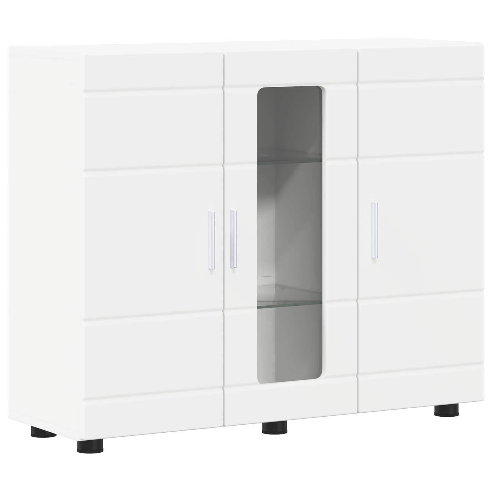 Cabinet en Bois Blanc 88,5 x 30,5 x 73 cm Bois d'ingénierie - XIOS