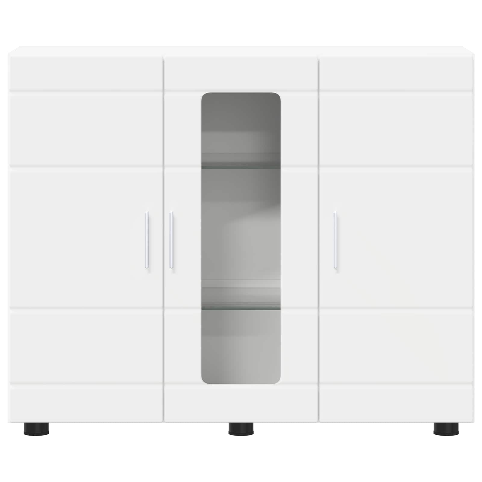 Cabinet en Bois Blanc 88,5 x 30,5 x 73 cm Bois d'ingénierie - XIOS