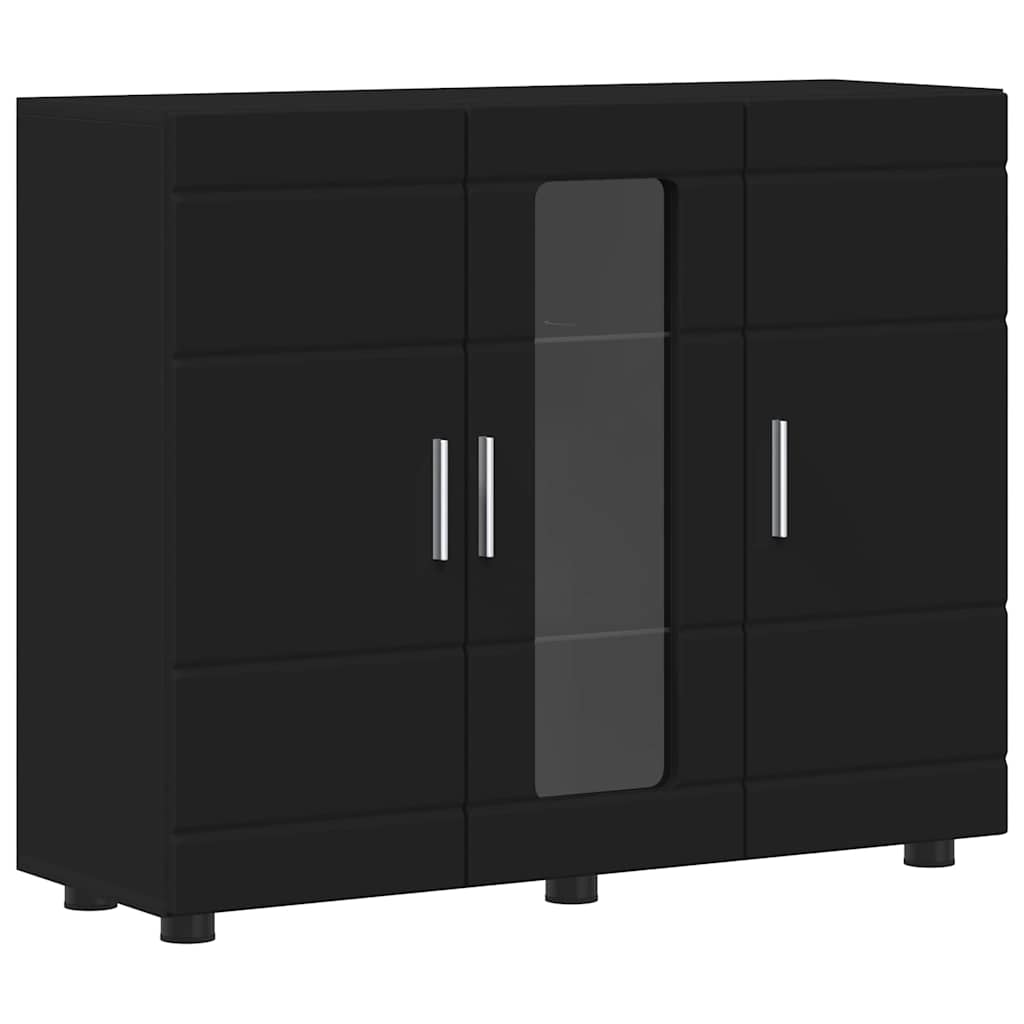 Cabinet en Bois Noir 88,5 x 30,5 x 73 cm Bois d'ingénierie - XIOS